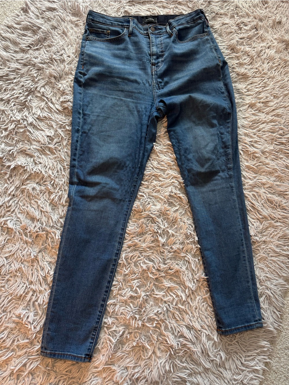 True Religion Jennie Curvy Skinny Jeans Women’s 33W Blue Stretch Denim